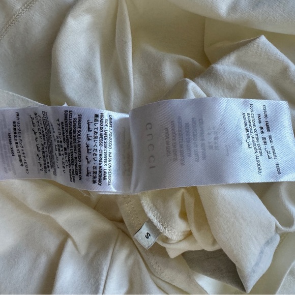 Gucci White Deer Graphic T-Shirt - Picture 5 of 5